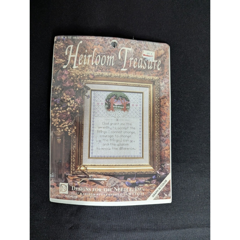 Vintage Needlepoint tapestry‎ stitching kit MY PRAYER Heirloom Treasure Thompson
